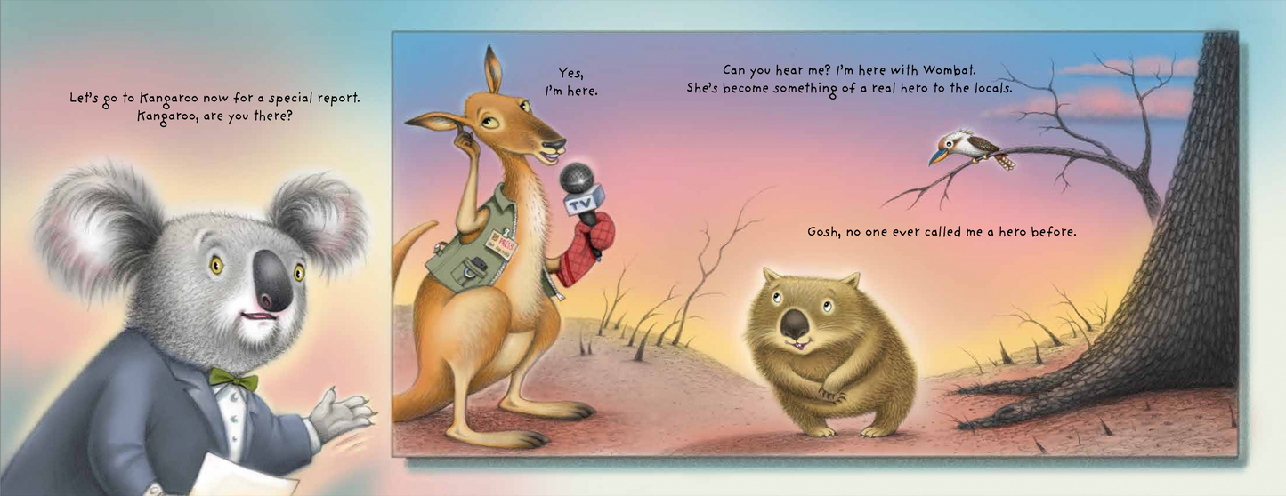 An Accidental Hero: A Mostly True Wombat Story by Laura Roettiger, Debbie Palen (illustrated by) - PREORDER, Signed Copy